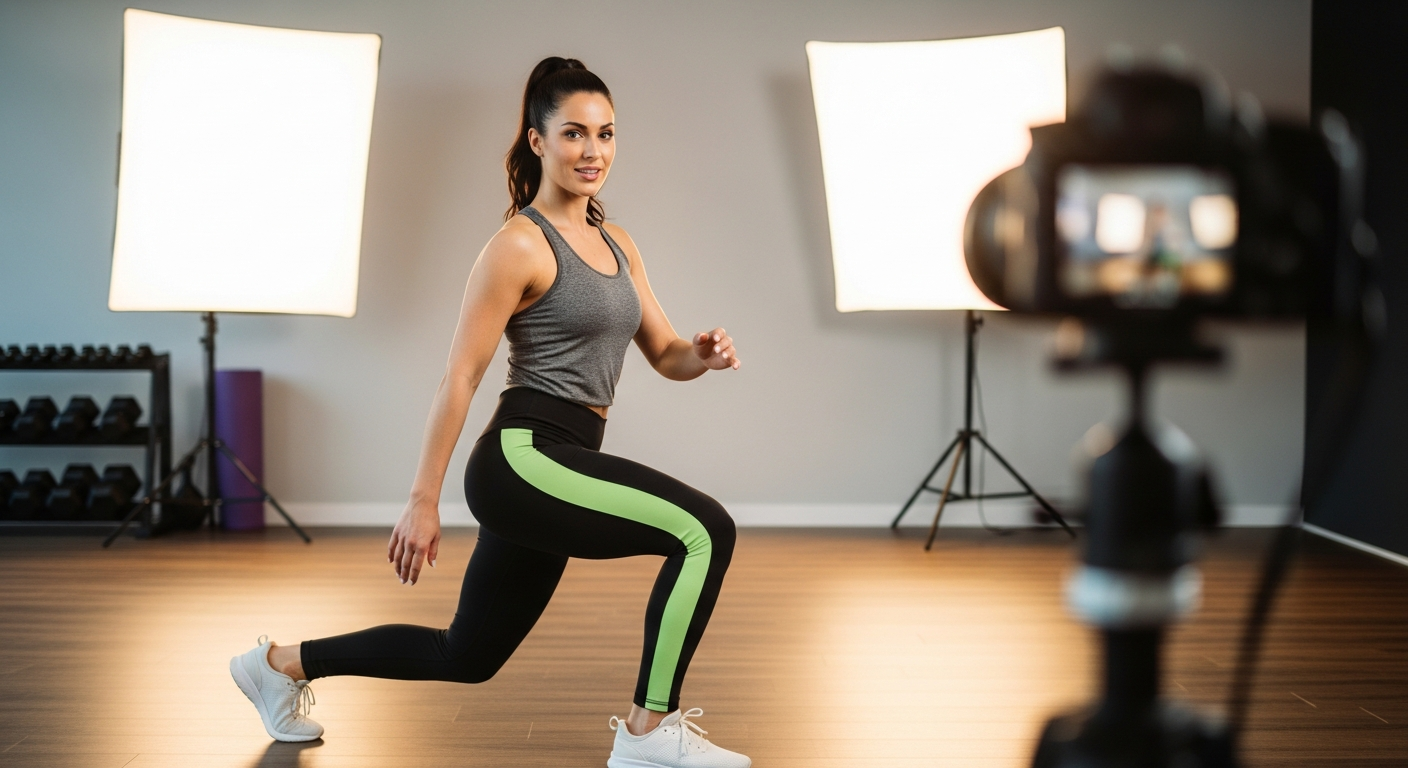 Тренер Линник Фитнес ведет онлайн класс